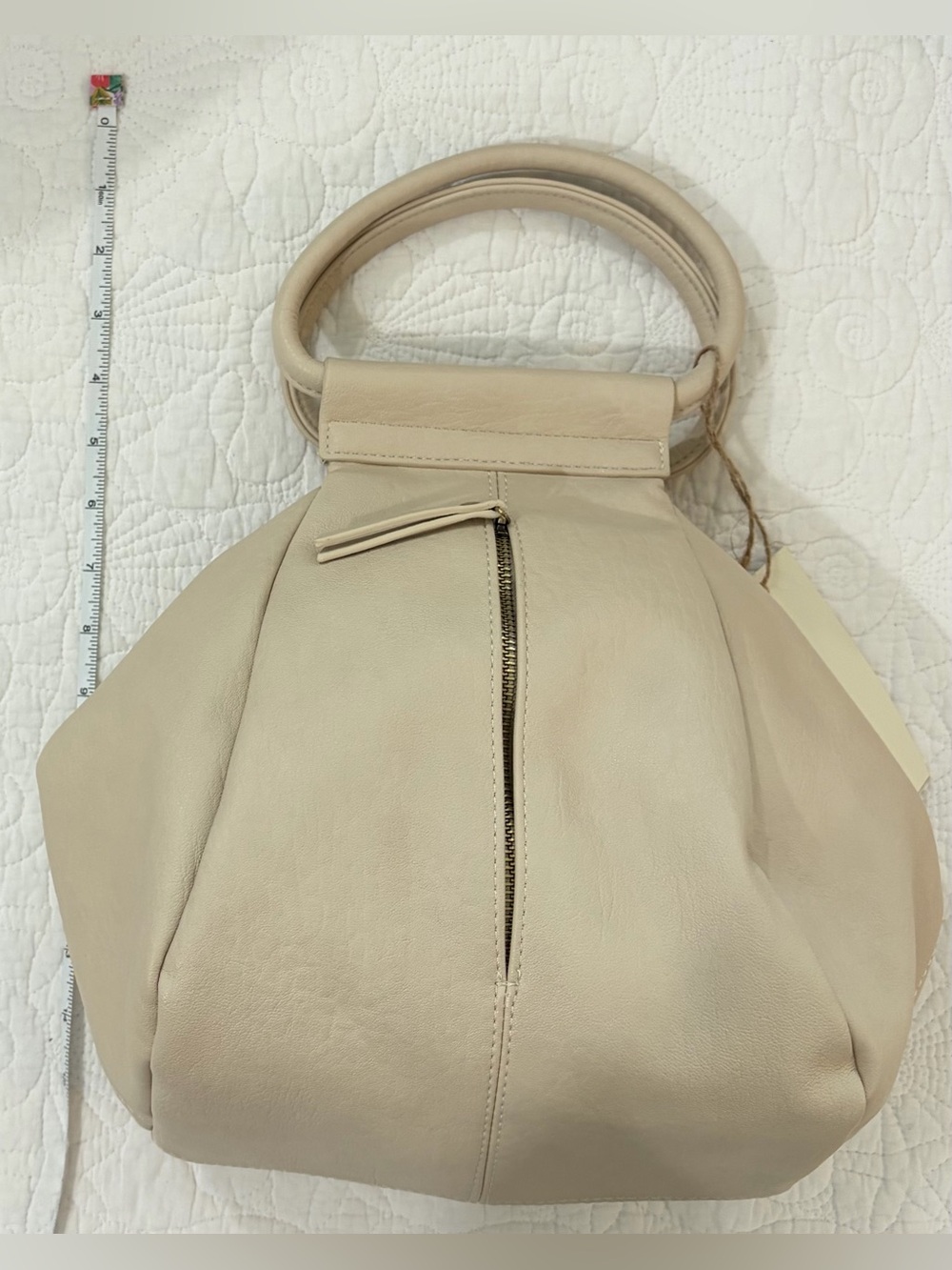 NWT Antik Kraft Cream Handbag w/crossbody strap with Interior Zipper Pocket - Picture 8 of 10
